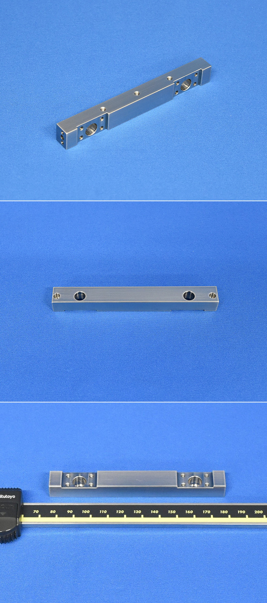 中国で製造した精密機器部品 材質SUS304、マシニング加工による加工部品、小ロット多品種対応